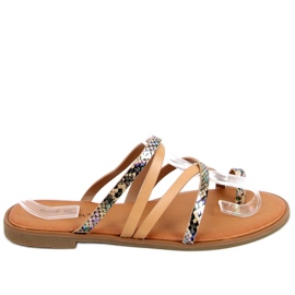 Nigella Beige Damenhausschuhe mehrfarbig