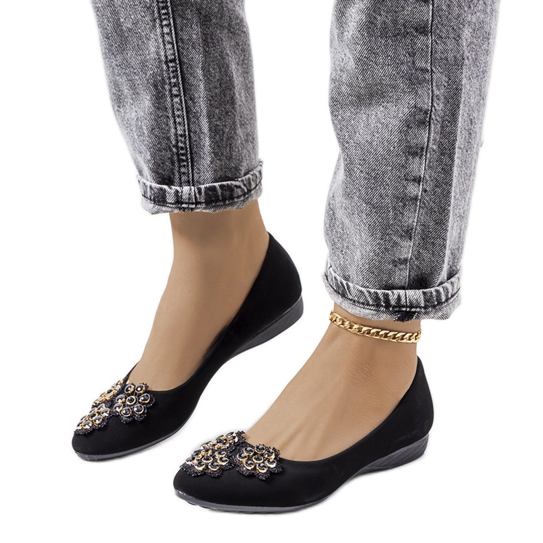 Schwarze Ballerinas für Damen Rolla