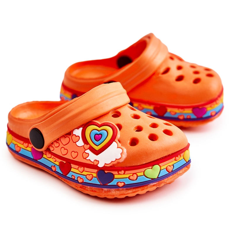 Kinderhausschuhe Foam Crocs Orange Charie
