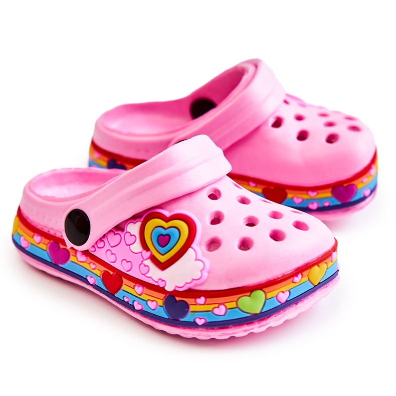 Kinderhausschuhe Foam Crocs Pink Charie rosa