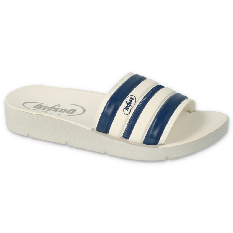 Befado Foam Children's Flip Flops 067Y003 Striped weiß
