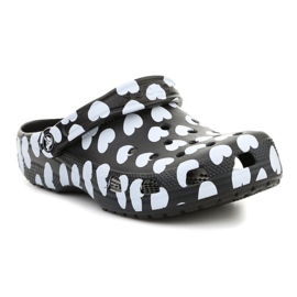 Crocs Classic Heart Print Clog W 207679-066 schwarz