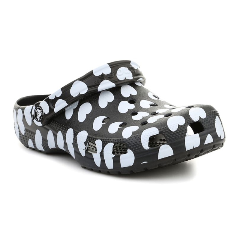Crocs Classic Heart Print Clog W 207679-066 schwarz