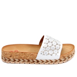 Jova Silver Korksohle weiß