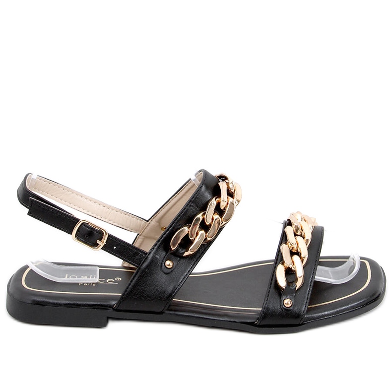 Indien Schwarze Sandalen mit Ketten