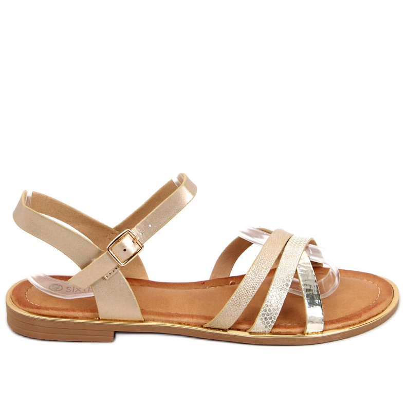 Celia Gold Damensandalen golden
