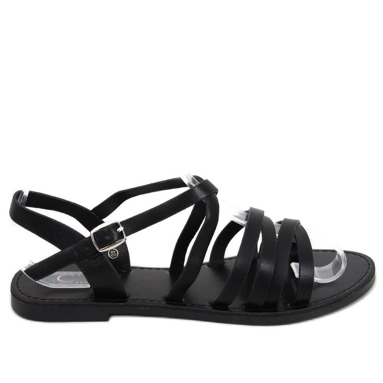 Floss Schwarze Damensandalen