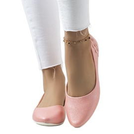 Philippas rosa glänzende Ballerinas