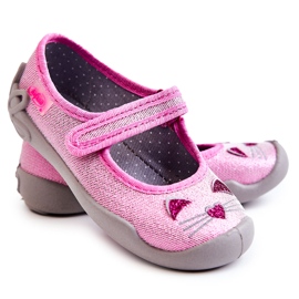 BEFADO S.A. Ballerinas Befado Cats 114X451 Rosa-Grau