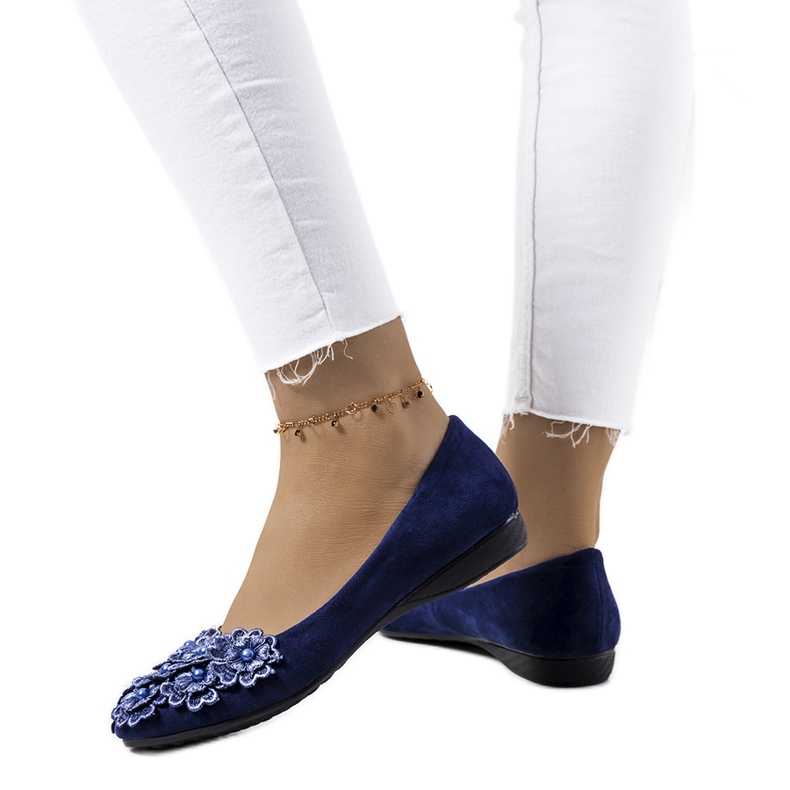 Marineblaue Ballerinas für Damen von Cremin