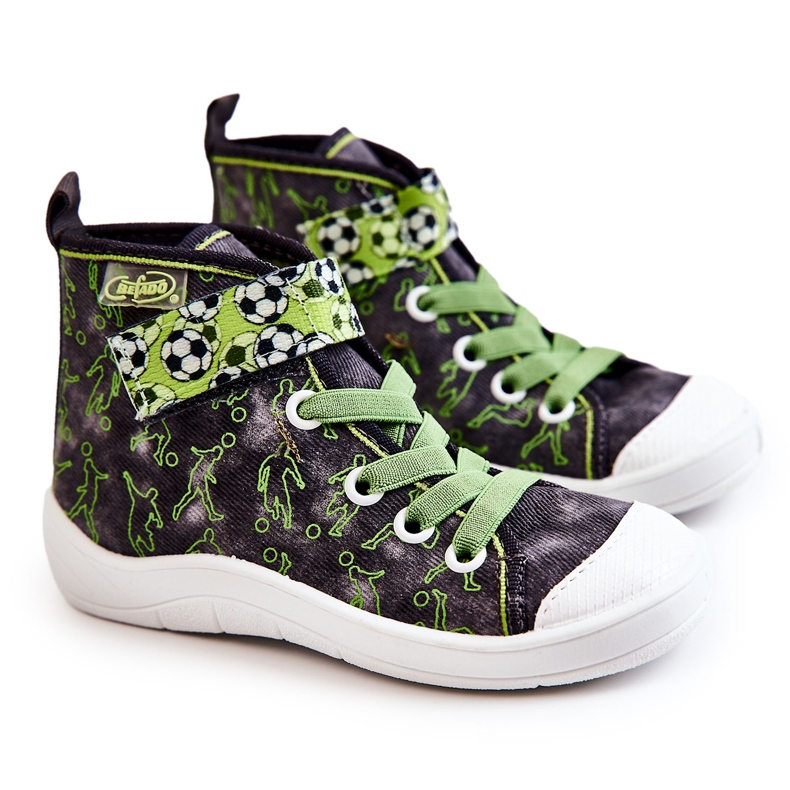 BEFADO S.A. Hohe Kinderschuhe Football Befado 268X070 Grau-Grün