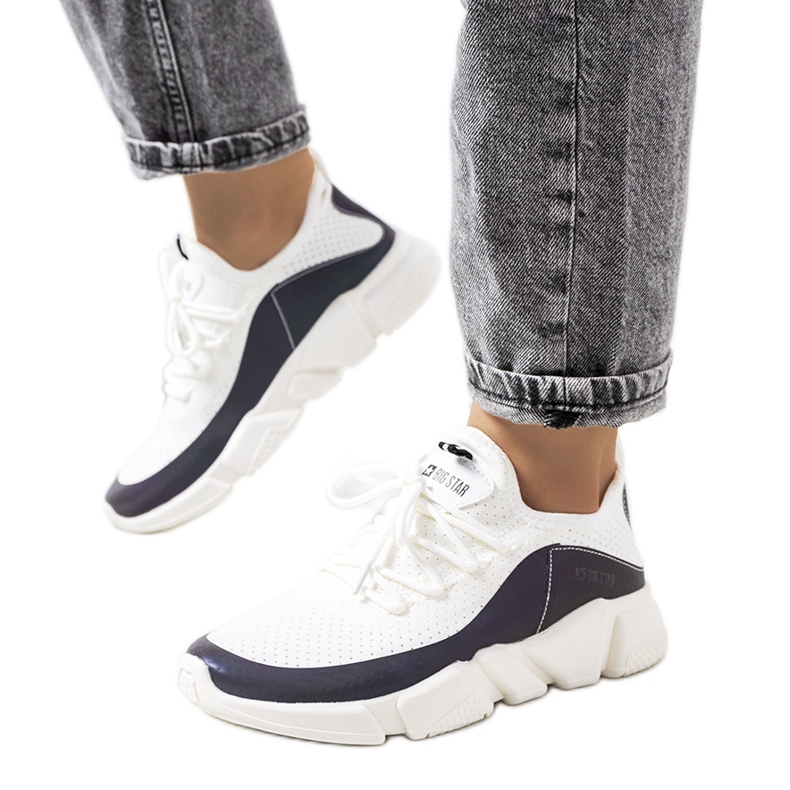 Weiße Turnschuhe Big Star FF274A052