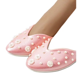 Pinkfarbene Ballerinas mit Silke-Schnitt rosa