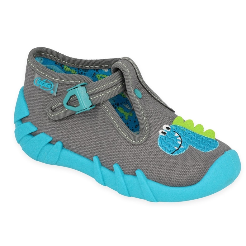 Befado Kinderschuhe 110P441 blau grau