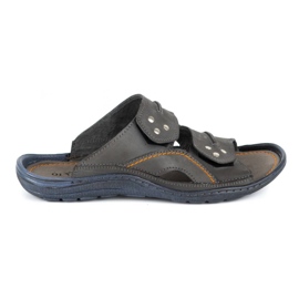 Olivier Herren Lederhausschuhe 335GT grau