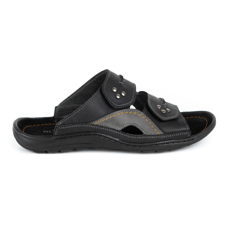 Olivier Herren Lederhausschuhe 335GT schwarz