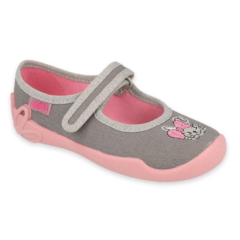 Befado Kinderschuhe 114X479 rosa grau