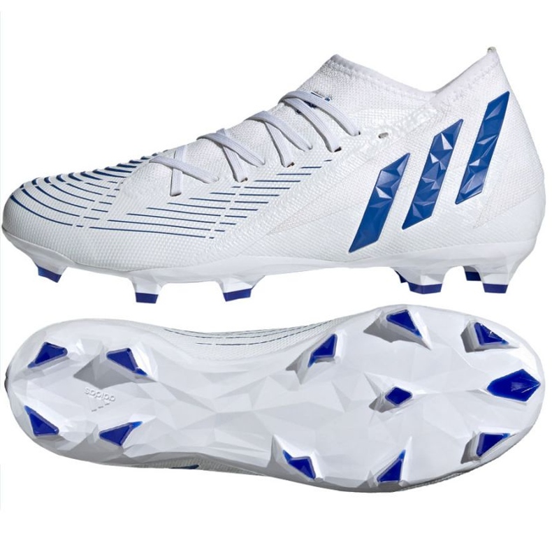 Adidas Predator Edge.3 Fg M GW2273 Fußballschuhe weiß weiß
