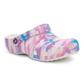 Crocs Classic Dream Clog Weiß / Multi 207567-94S blau rosa