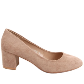 Pumps mit niedrigem Absatz Phoebe Khaki beige
