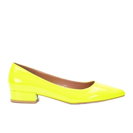 Gelbe neonfarbene Timms High Heels