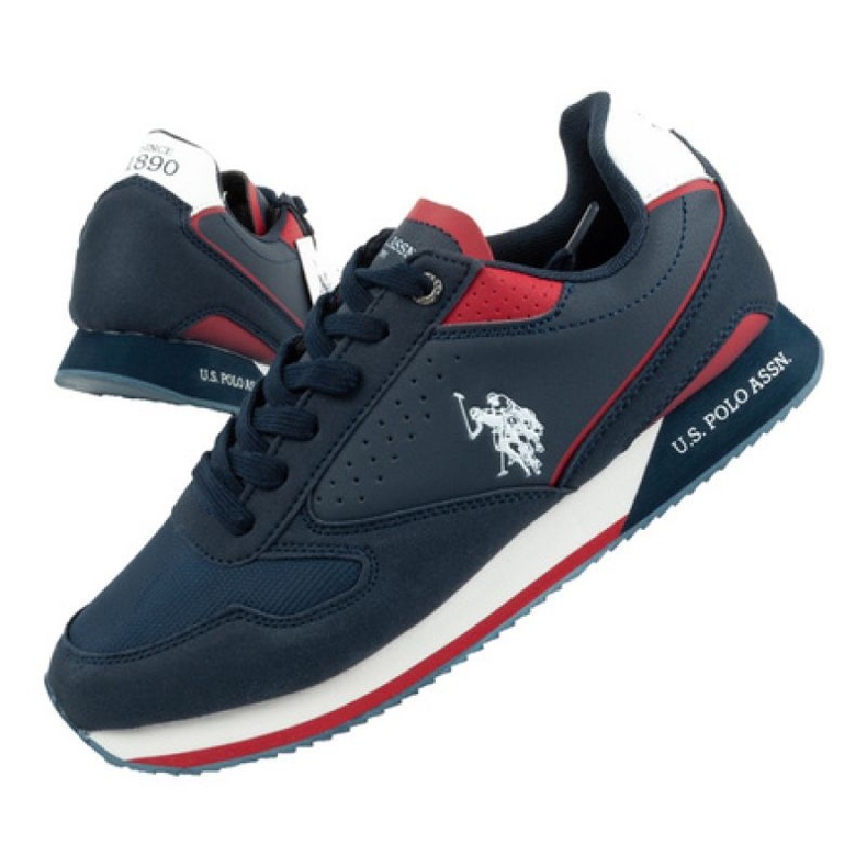 US Polo ASSN Trainer. M NOBIL003A-DBL-RED05 weiß rot navy blau