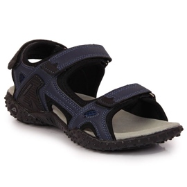 American Club W AM887B marineblaue Sportsandalen mit Klettverschluss navy blau