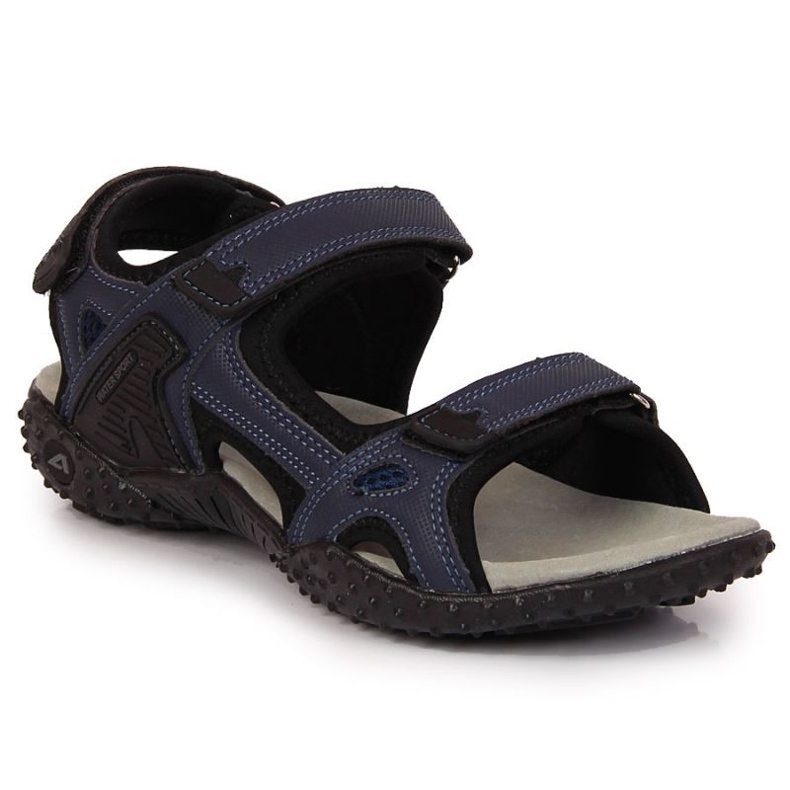 American Club W AM887B marineblaue Sportsandalen mit Klettverschluss navy blau