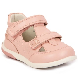 Schuhe mit Klettverschluss durchbrochen American Club Jr AM892B rosa