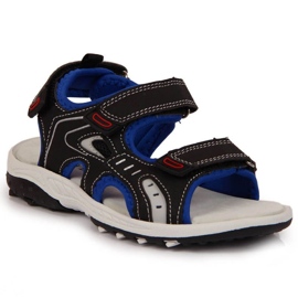 Sandalen mit Klettverschluss American Club Jr AM893A schwarz
