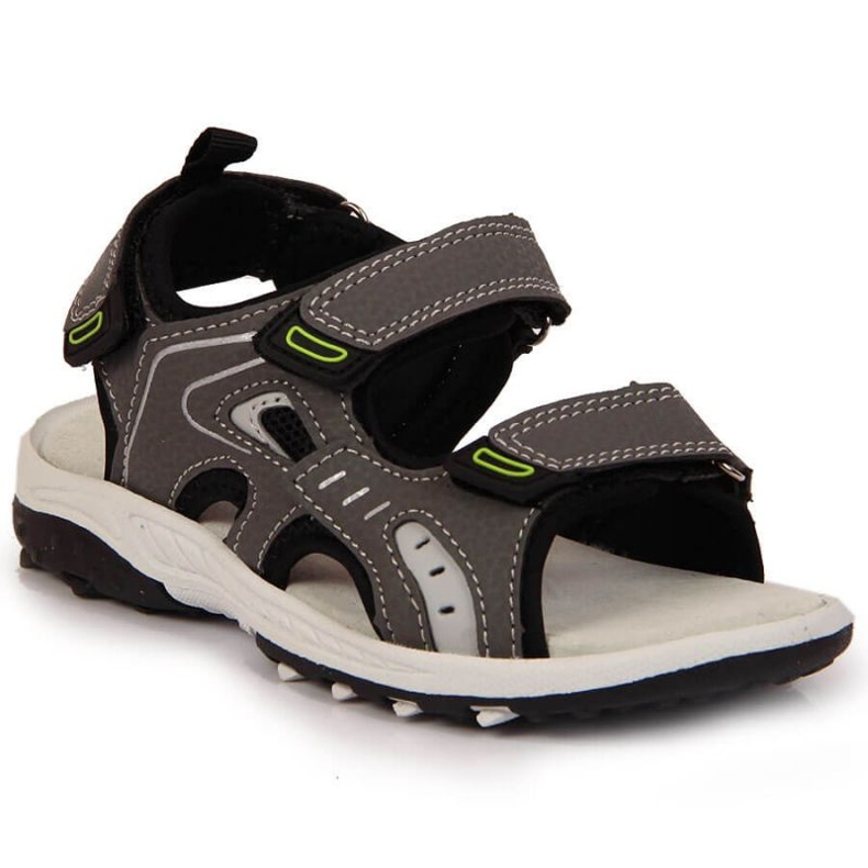 Sandalen mit Klettverschluss Amyerican Club Jr. AM893B grau