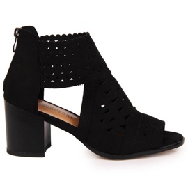 T.Sokolski W SCA158 durchbrochene Sandalen schwarz