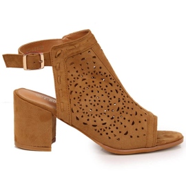 Durchbrochene Sandalen T.Sokolski W SCA160 Kamel braun