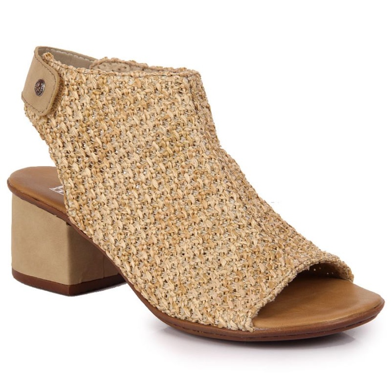 Geschlossene Sandalen Rieker M RKR538 beige mehrfarbig