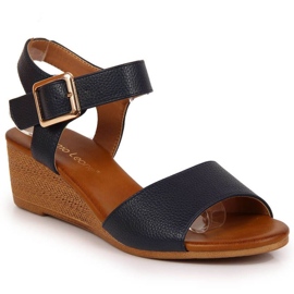 Keilsandalen Sergio Leone W SK376C marineblau
