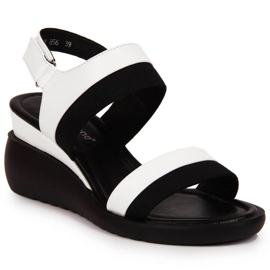 Sandalen auf dem keil Sergio Leone W SK377B weiß