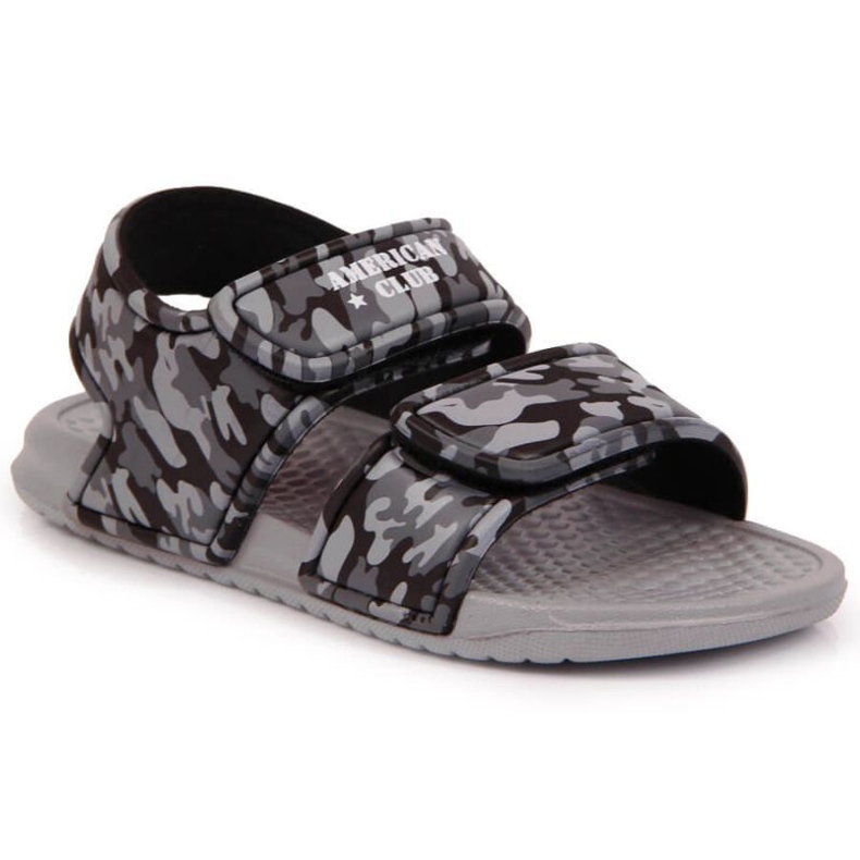Sandale aus Schaumstoff mit Klettverschluss American Club Jr AM881B grau