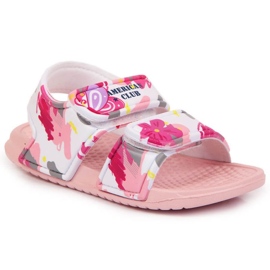 Klettverschluss-Schaumsandalen American Club Jr AM882A rosa