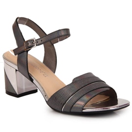 Sandalen auf dem Pfosten von Sergio Leone W SK373C Graphit