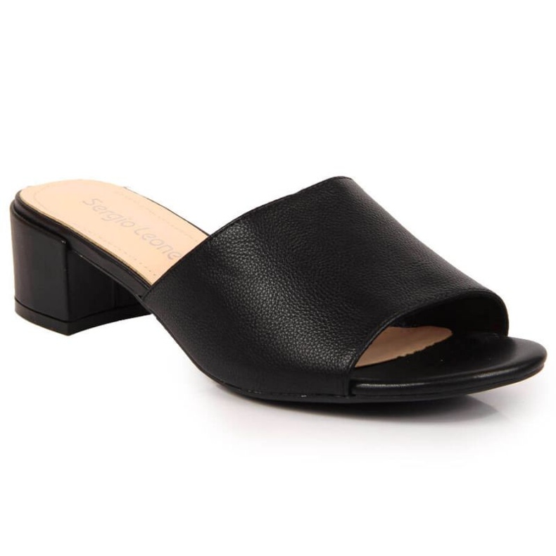 Hausschuhe auf dem Block Sergio Leone W SK375A schwarz