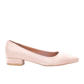 Beige Pumps mit hohen Absätzen von Jody