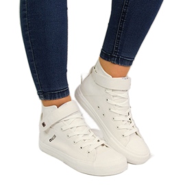 Weiße Turnschuhe mit Klettverschluss Big Star V274541SS20