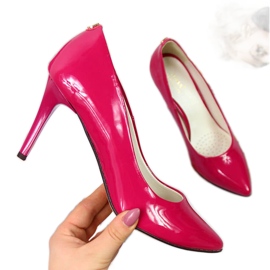 Pumps auf Pfennigabsatz lackiert fuchsia Juma rosa