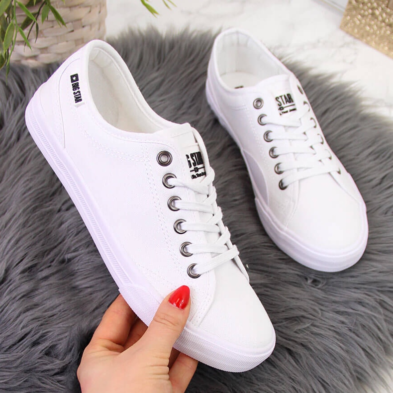 Weiße Turnschuhe Big Star W274835