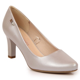 Pumps auf der Post Silberperle Sergio Leone silber-