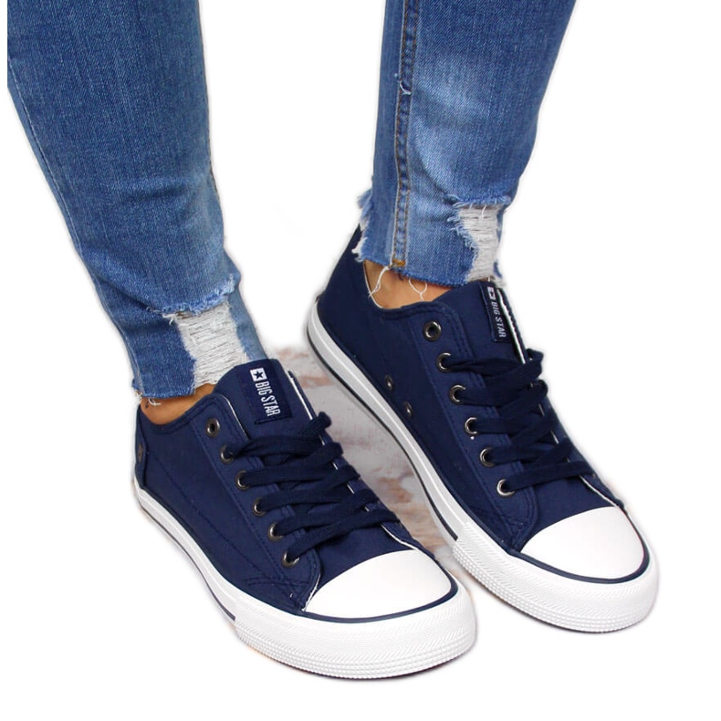 Niedrige marineblaue Turnschuhe Big Star DD274335 navy blau