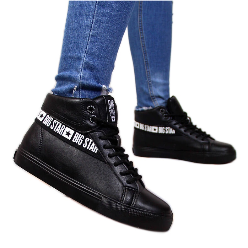 Schwarze High-Top-Sneaker Big Star EE274355