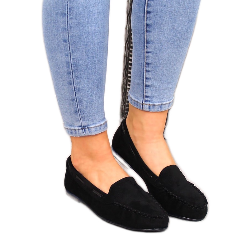 Schwarze Wildleder-Loafer für Damen von Sergio Leone