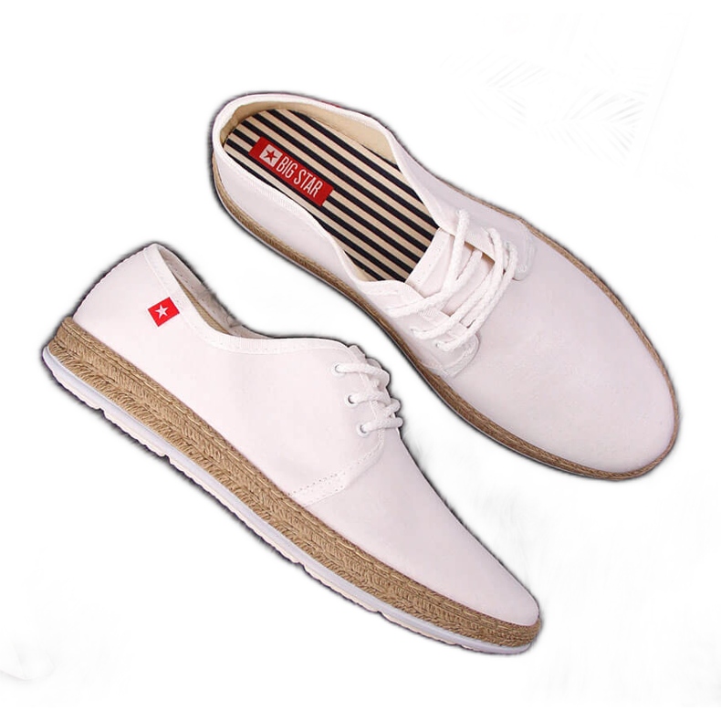 Weiße Espadrilles-Sneaker für Damen Big Star FF276043