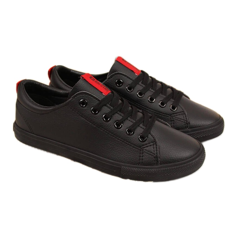 Niedriges Öko-Leder schwarz Big Star DD274687